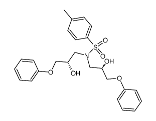 N-((R)-2-Hydroxy-3-phenoxy-propyl)-N-((S)-2-hydroxy-3-phenoxy-propyl)-4-methyl-benzenesulfonamide结构式