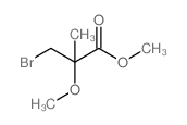3-溴-2-甲氧基-2-甲基丙酸甲酯结构式