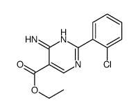 ethyl 4-amino-2-(2-chlorophenyl)pyrimidine-5-carboxylate Structure