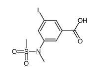 3-iodo-5-[methyl(methylsulfonyl)amino]benzoic acid结构式