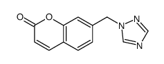 7-(1,2,4-triazol-1-ylmethyl)chromen-2-one结构式