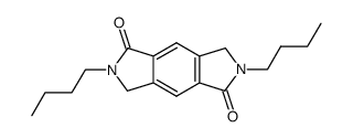 2,3,6,7-Tetrahydro-2,6-di-n-butylbenzo[1,2-c:4,5-c']dipyrrole-1,5-dione结构式