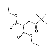 (3,3-dimethyl-2-oxo-butyl)-malonic acid diethyl ester结构式