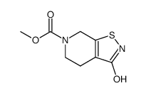 3-hydroxy-4,5,6,7-tetrahydroisothiazolo[5,4-c]pyridine-6-carboxylic acid methyl ester Structure