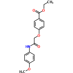 Ethyl 4-{2-[(4-methoxyphenyl)amino]-2-oxoethoxy}benzoate Structure