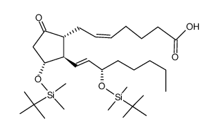PGE2 11,15-bis-t-butyldimethylsilyl ether结构式