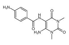Benzamide,4-amino-N-(6-amino-1,2,3,4-tetrahydro-1,3-dimethyl-2,4-dioxo-5-pyrimidinyl)-结构式