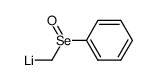1-lithiomethyl phenyl selenoxide Structure
