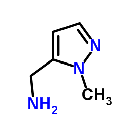 1-甲基-1H-吡唑-5-甲胺结构式
