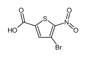 4-bromo-5-nitro-thiophene-2-carboxylic acid结构式