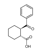 (+/-)-trans-2-benzoylcyclohexanecarboxylic acid Structure
