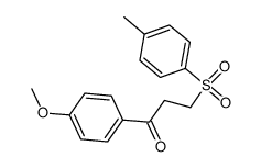 1-(4-METHOXYPHENYL)-3-[(4-METHYLPHENYL)SULFONYL]-1-PROPANONE Structure