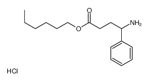 hexyl 4-amino-4-phenyl-butanoate hydrochloride structure