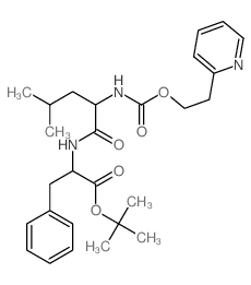 tert-butyl 2-[[4-methyl-2-(2-pyridin-2-ylethoxycarbonylamino)pentanoyl]amino]-3-phenyl-propanoate Structure
