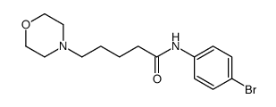 N-(4-bromophenyl)-5-morpholin-4-ylpentanamide结构式
