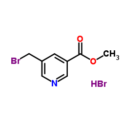 5-(溴甲基)烟酸甲酯结构式