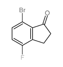 7-溴-4-氟茚酮结构式