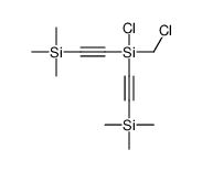 chloro-(chloromethyl)-bis(2-trimethylsilylethynyl)silane Structure