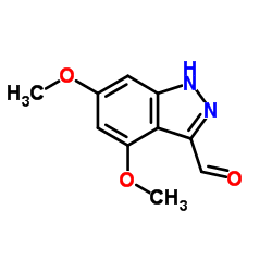 4,6-二甲氧基-3-吲唑羧醛结构式