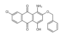 1-amino-7-chloro-4-hydroxy-2-phenylmethoxyanthracene-9,10-dione Structure