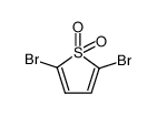 2,5-二溴噻吩1,1-二氧化物结构式