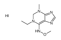 1-ethyl-N-methoxy-3-methyl-1,2-dihydropurin-1-ium-6-amine,iodide Structure
