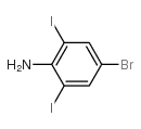 4-溴-2,6-二碘苯胺结构式