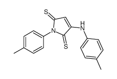 3-(4-methylanilino)-1-(4-methylphenyl)pyrrole-2,5-dithione结构式