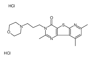 2,7,9-trimethyl-3-(3-morpholin-4-ylpropyl)pyrido[2,3]thieno[2,4-d]pyrimidin-4-one,dihydrochloride Structure