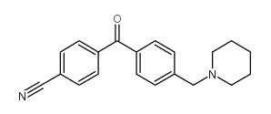 4-CYANO-4'-PIPERIDINOMETHYL BENZOPHENONE结构式