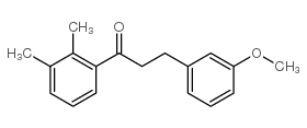 2',3'-DIMETHYL-3-(3-METHOXYPHENYL)PROPIOPHENONE结构式
