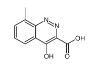 3-Cinnolinecarboxylic acid, 4-hydroxy-8-methyl结构式