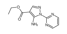 5-氨基-1-(2-嘧啶基)-1H-吡唑-4-羧酸乙酯结构式