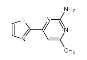 4-methyl-6-(1,3-thiazol-2-yl)pyrimidin-2-amine Structure