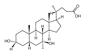 7α-methyl-ursodeoxycholic acid Structure
