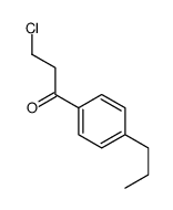 3-chloro-1-(4-propylphenyl)propan-1-one结构式