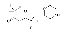 1,1,1,5,5,5-hexafluoropentane-2,4-dione,morpholine结构式