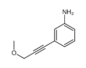 3-(3-methoxyprop-1-ynyl)aniline Structure