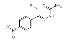 [[2-bromo-1-(4-nitrophenyl)ethylidene]amino]urea结构式
