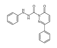 6-Oxo-3-phenyl-6H-pyridazine-1-carboxylic acid N'-phenyl-hydrazide结构式