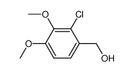 (2-氯-3,4-二甲氧基苯基)甲醇结构式