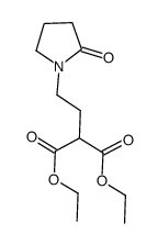 diethyl [2-(2-oxopyrrolidin-1-yl)ethyl]malonate结构式