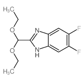 2-(二乙氧基甲基)-5,6-二氟-1H-苯并咪唑结构式