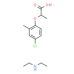 diethylammonium 2-(4-chloro-2-methylphenoxy)propionate Structure