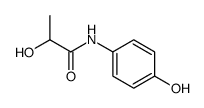 2-Hydroxy-N-(4-hydroxyphenyl)propanamide Structure