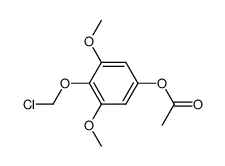 5-acetoxy-2-chloromethoxy-1,3-dimethoxy-benzene结构式