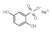 2,5-二羟基苯磺酸钠盐结构式