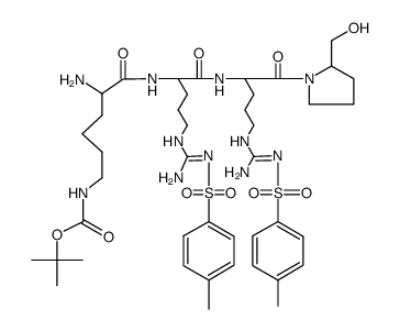 Boc-Lys-Arg(Tos)-Arg(Tos)-Prolinol Structure