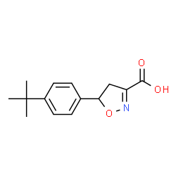 5-(4-(叔丁基)苯基)-4,5-二氢异噁唑-3-羧酸结构式