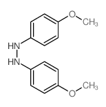 Hydrazine,1,2-bis(4-methoxyphenyl)- Structure